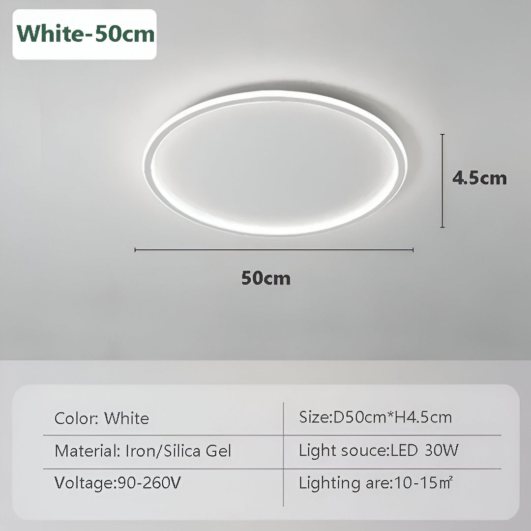 Rund Dimbar LED-Taklampa | Modern Nordisk Utformning