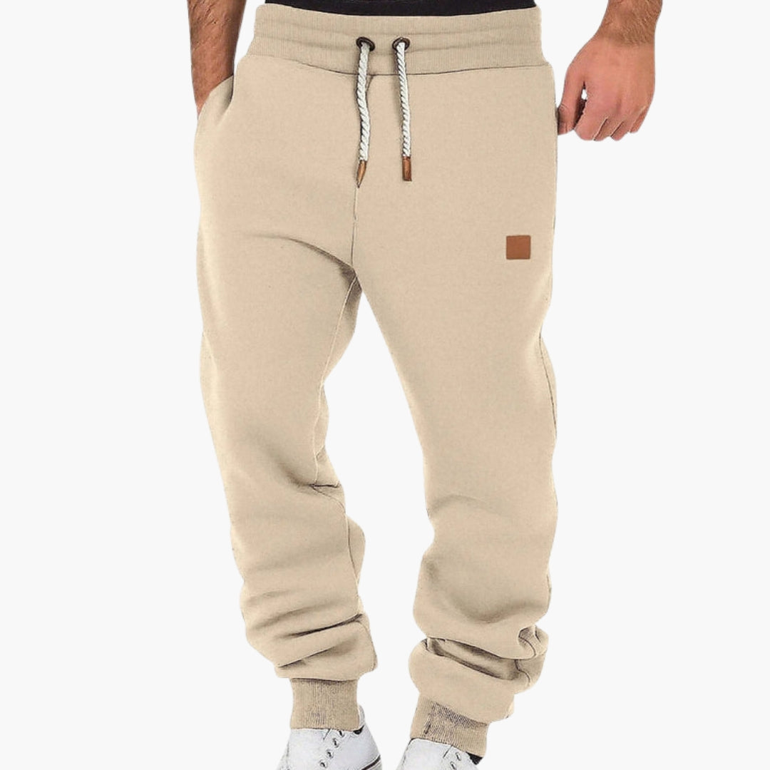 Herr Fleece Joggare | Lösa Passform Mjukisbyxor Med Elastiskt Midjeband