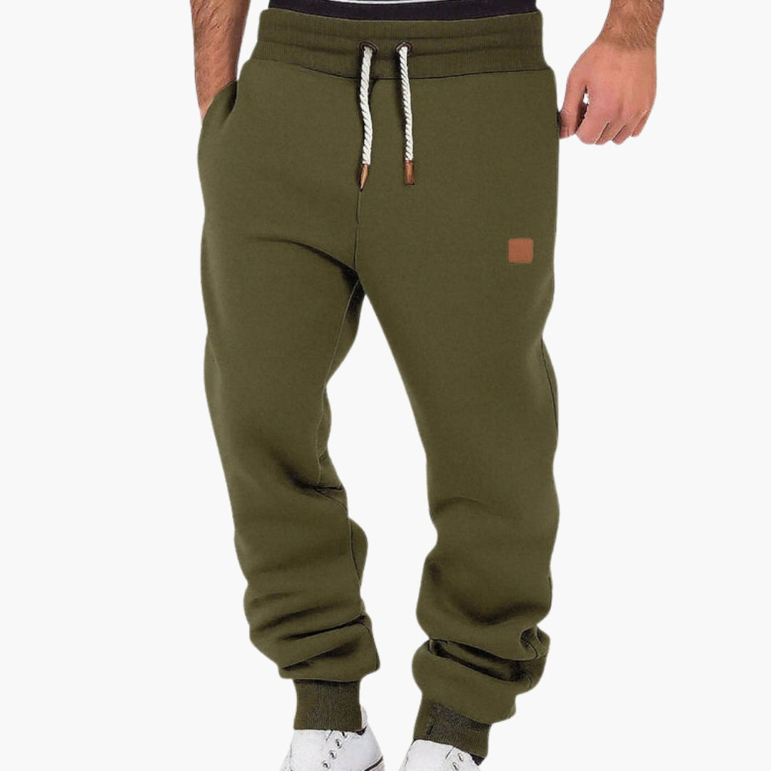 Herr Fleece Joggare | Lösa Passform Mjukisbyxor Med Elastiskt Midjeband