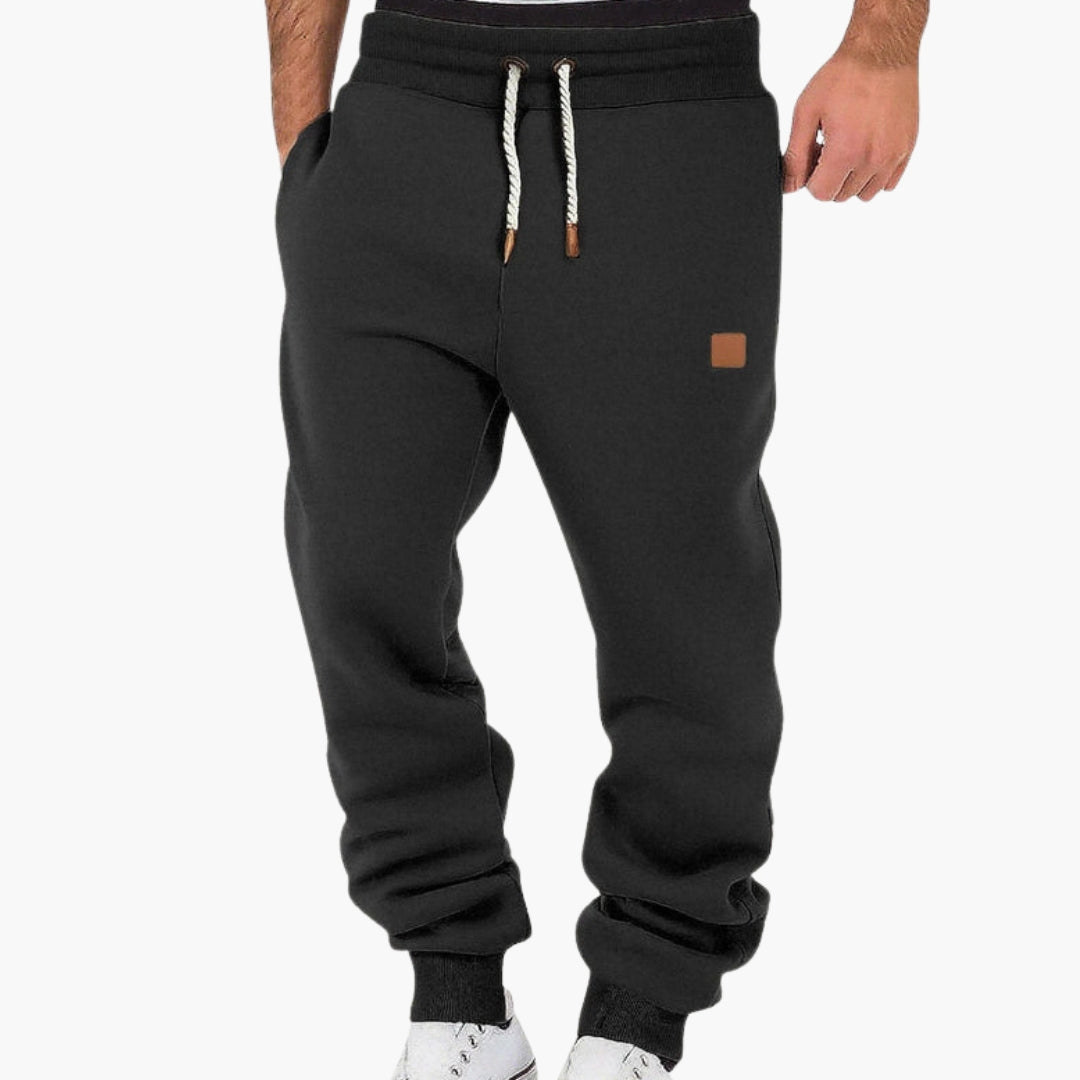 Herr Fleece Joggare | Lösa Passform Mjukisbyxor Med Elastiskt Midjeband