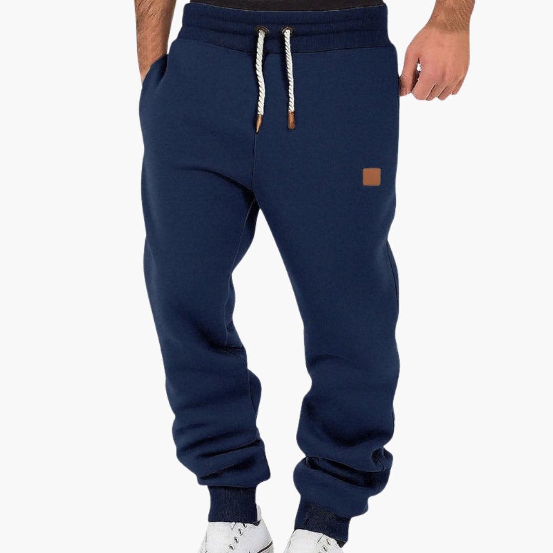 Herr Fleece Joggare | Lösa Passform Mjukisbyxor Med Elastiskt Midjeband