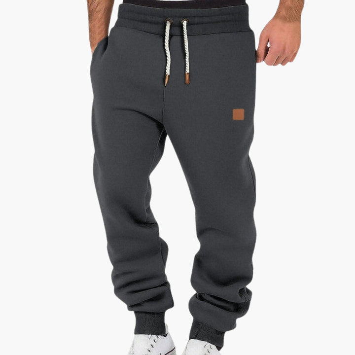 Herr Fleece Joggare | Lösa Passform Mjukisbyxor Med Elastiskt Midjeband