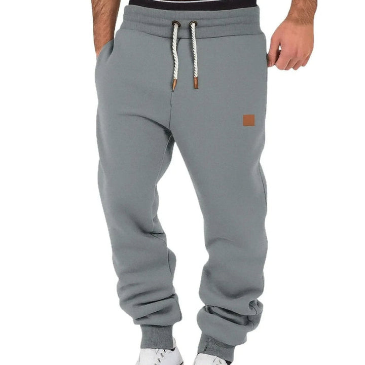 Herr Fleece Joggare | Lösa Passform Mjukisbyxor Med Elastiskt Midjeband