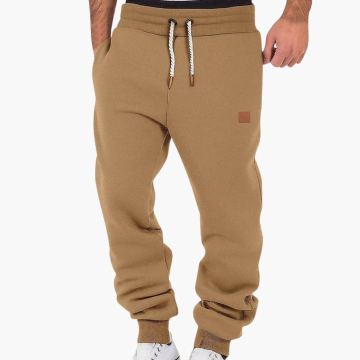 Herr Fleece Joggare | Lösa Passform Mjukisbyxor Med Elastiskt Midjeband