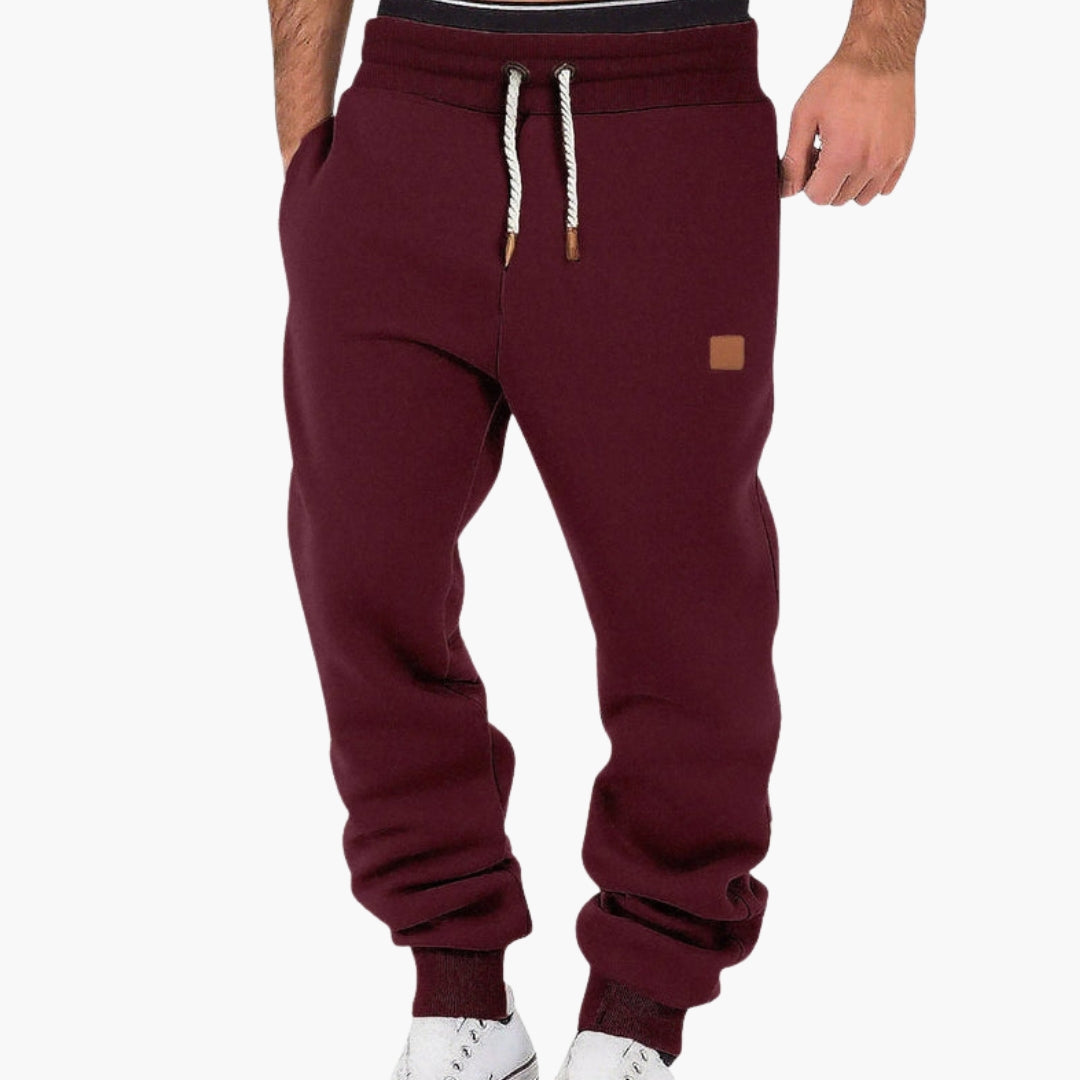 Herr Fleece Joggare | Lösa Passform Mjukisbyxor Med Elastiskt Midjeband