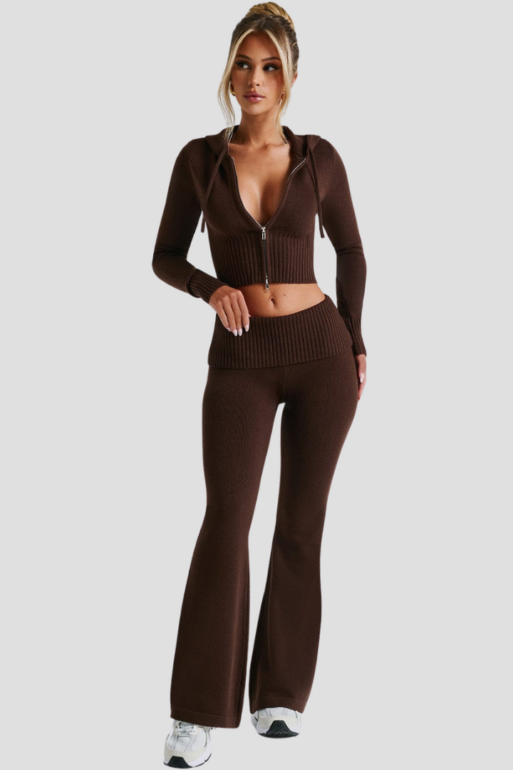 Nessa | Mysiga dra igen blixtlåset Loungewear Outfit för Kvinnor