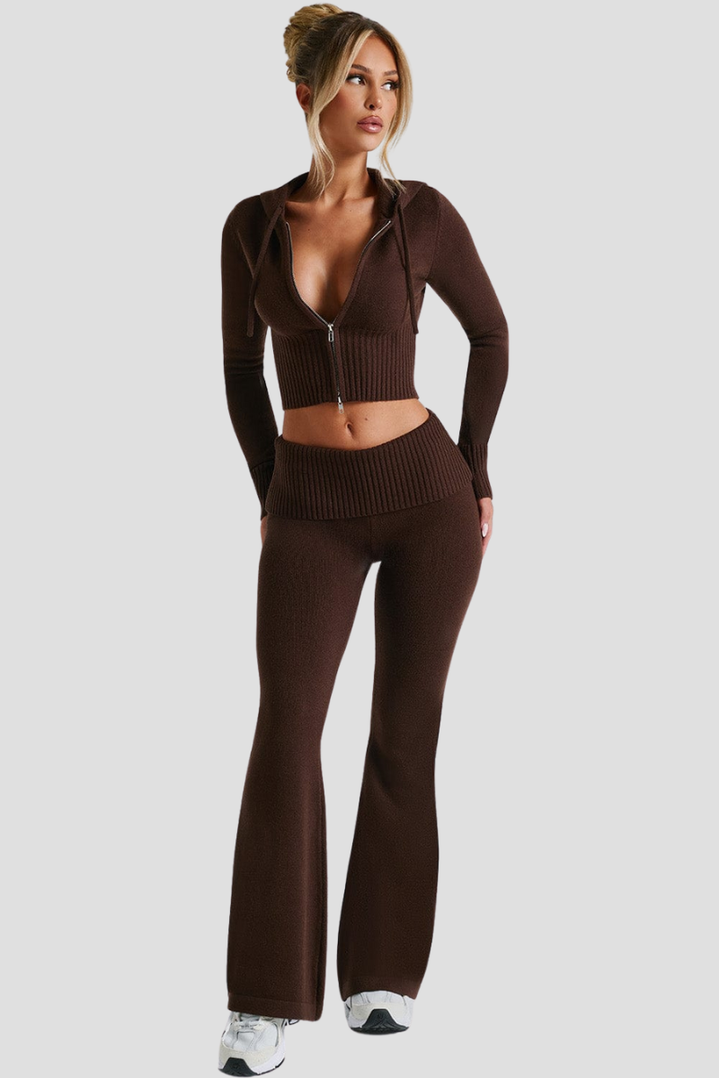 Nessa | Mysiga dra igen blixtlåset Loungewear Outfit för Kvinnor