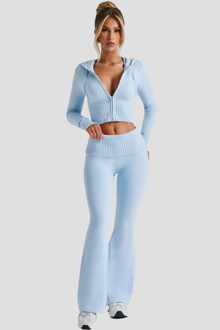 Nessa | Mysiga dra igen blixtlåset Loungewear Outfit för Kvinnor
