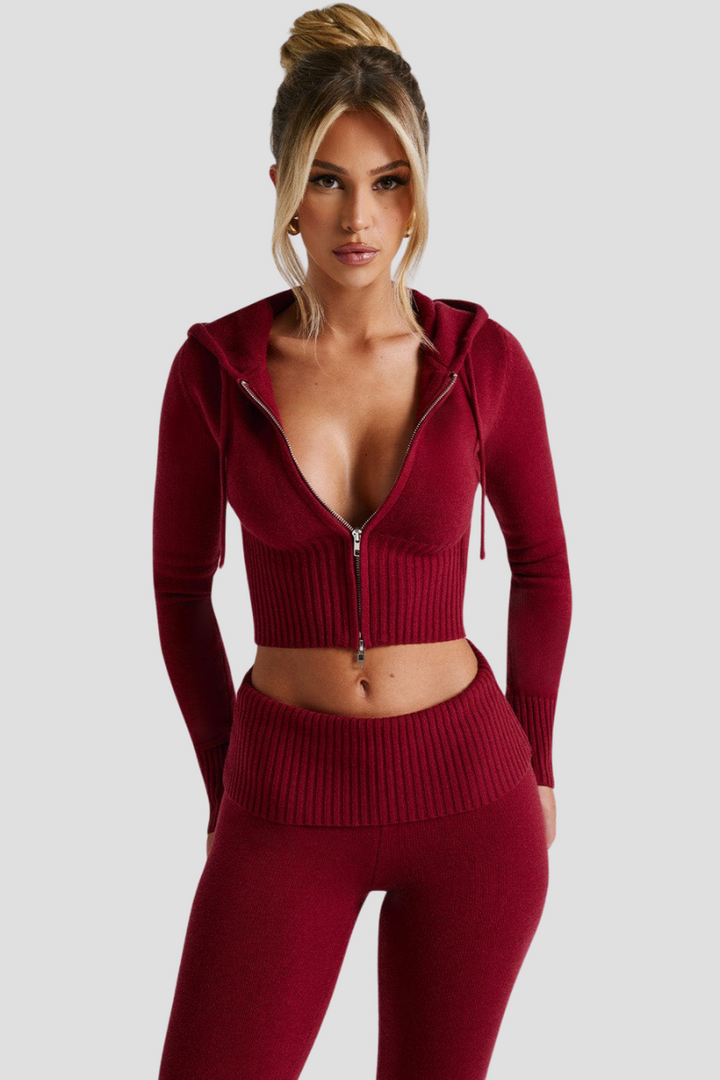Nessa | Mysiga dra igen blixtlåset Loungewear Outfit för Kvinnor