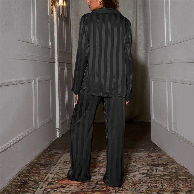 Evania | Dam Satin Pyjamas Uppsättning