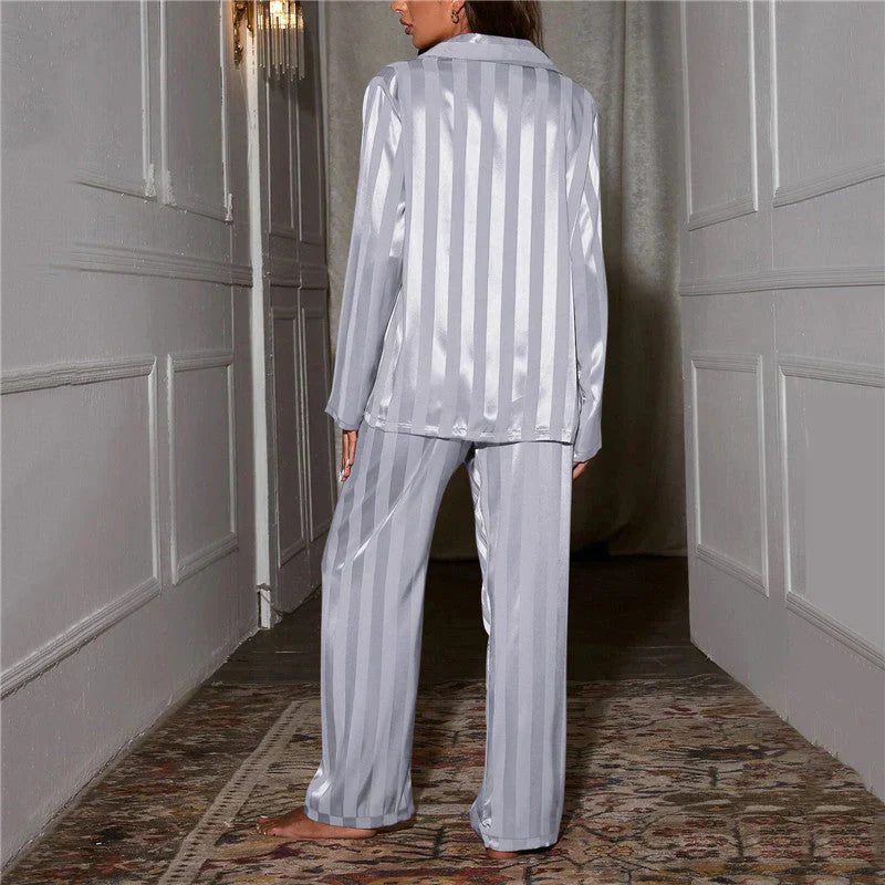 Evania | Dam Satin Pyjamas Uppsättning