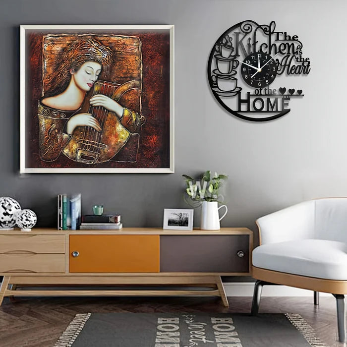 Modern Stor Väggklocka | Tyst Kvartsmekanism