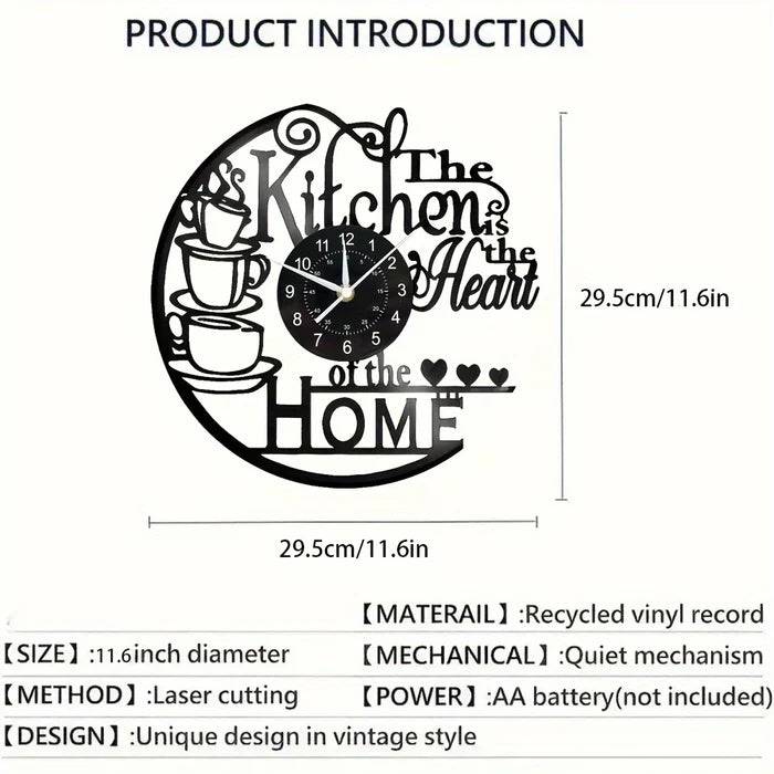 Modern Stor Väggklocka | Tyst Kvartsmekanism