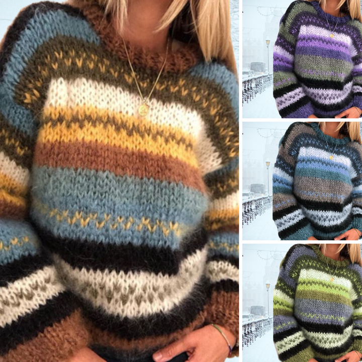 Dam Mjuk Sticka Tröja | Ullblandning