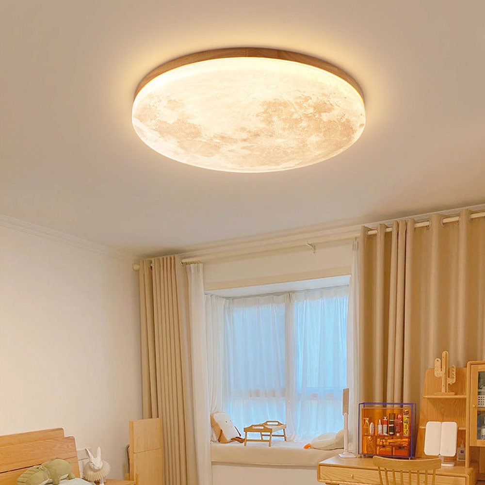 Måne Taklampa 3D-Utformning | Justerbar Ljusstyrka