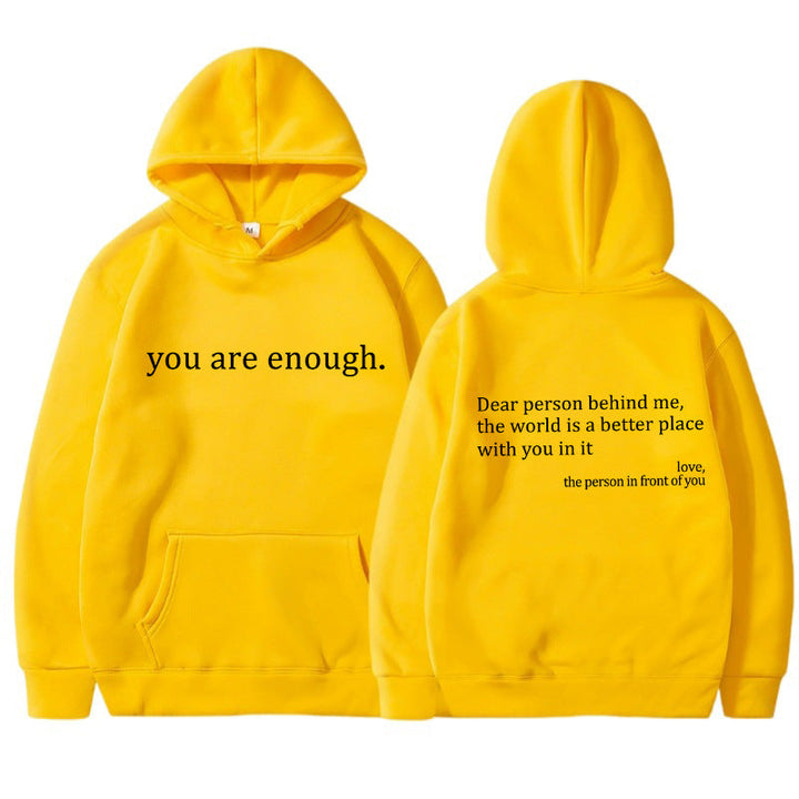 Inspirerande Citat Unisex Hoodie | Mjuk och Varm