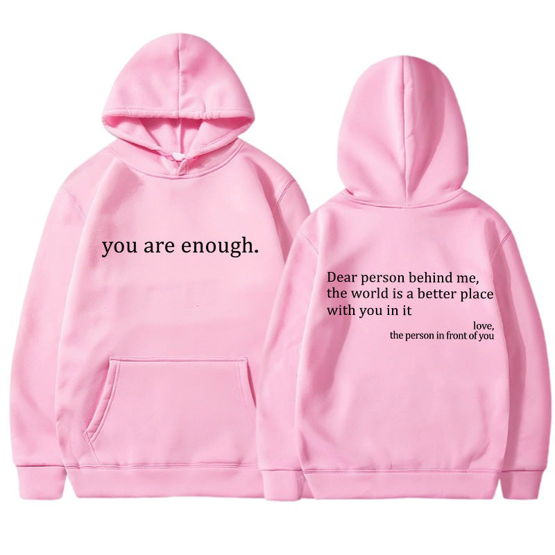 Inspirerande Citat Unisex Hoodie | Mjuk och Varm