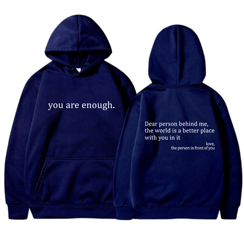 Inspirerande Citat Unisex Hoodie | Mjuk och Varm