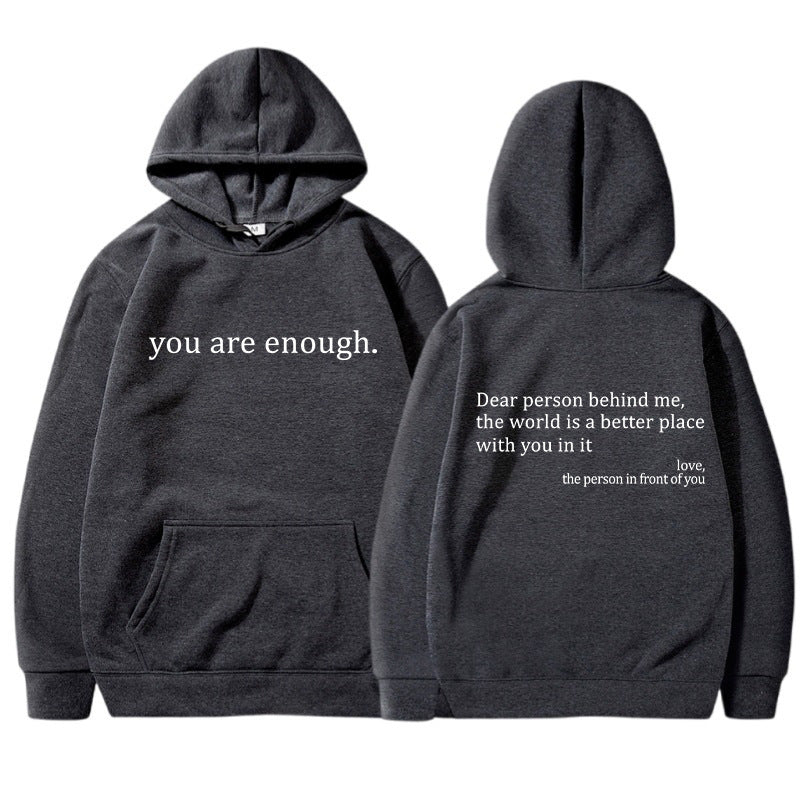 Inspirerande Citat Unisex Hoodie | Mjuk och Varm