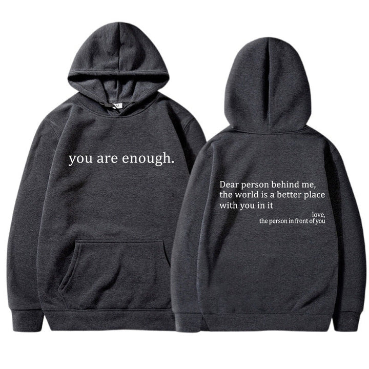 Inspirerande Citat Unisex Hoodie | Mjuk och Varm
