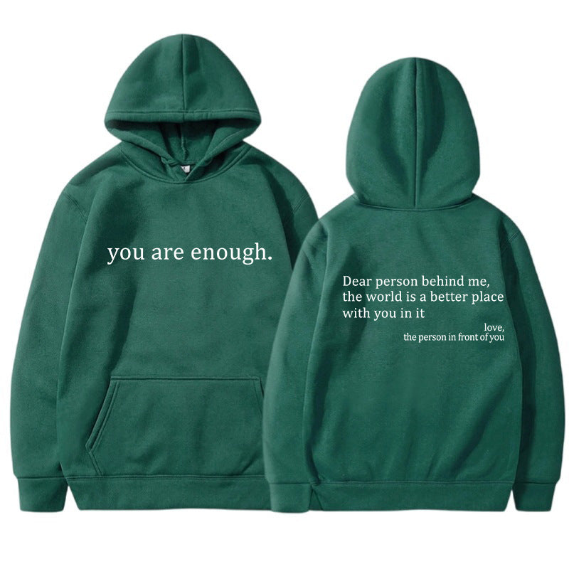 Inspirerande Citat Unisex Hoodie | Mjuk och Varm