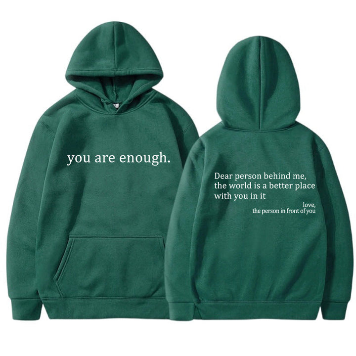 Inspirerande Citat Unisex Hoodie | Mjuk och Varm