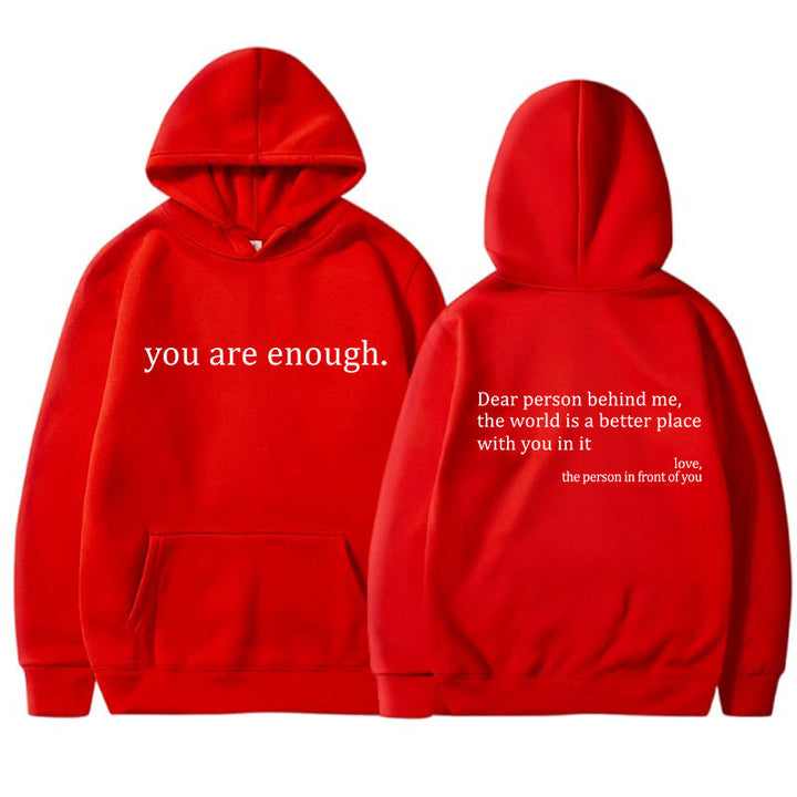 Inspirerande Citat Unisex Hoodie | Mjuk och Varm
