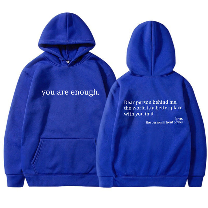Inspirerande Citat Unisex Hoodie | Mjuk och Varm
