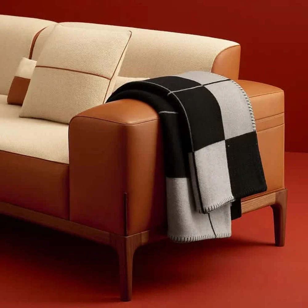 Lyx Ull Och Kashmirblandning Filt