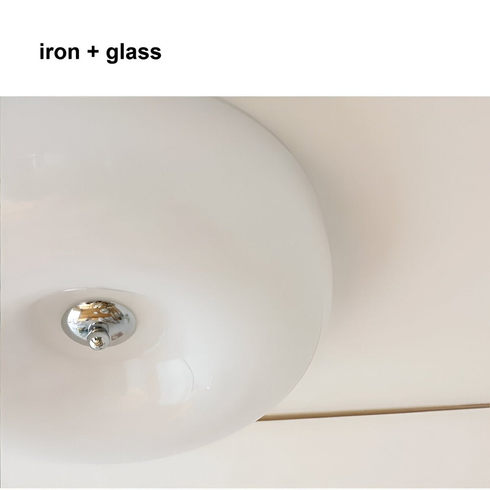 Donut Taklampa | Modern Skandinavisk Vitt Glas Pendellampa
