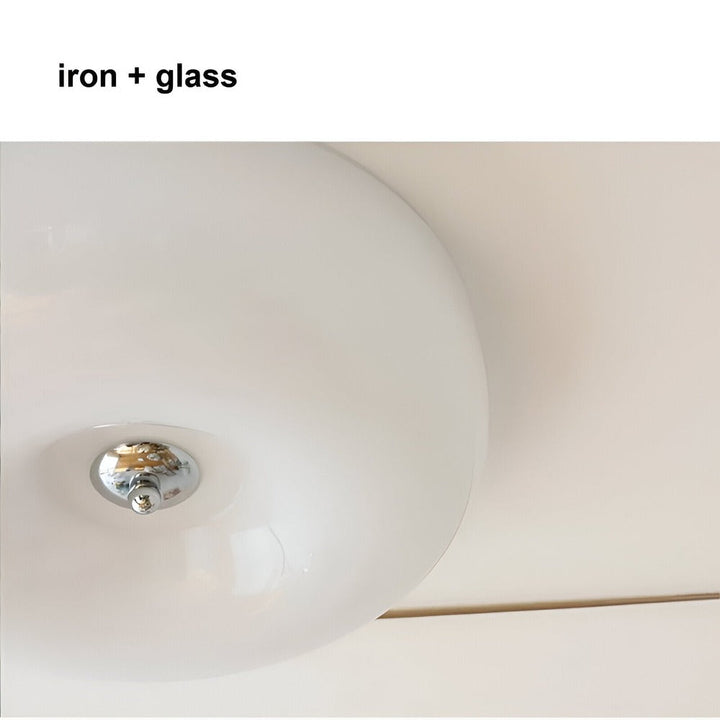 Donut Taklampa | Modern Skandinavisk Vitt Glas Pendellampa