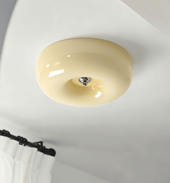 Donut Taklampa | Modern Skandinavisk Vitt Glas Pendellampa