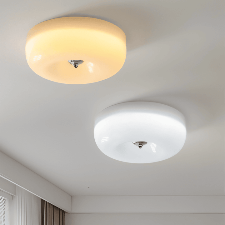 Donut Taklampa | Modern Skandinavisk Vitt Glas Pendellampa