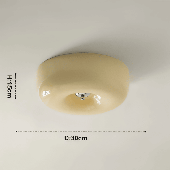 Donut Taklampa | Modern Skandinavisk Vitt Glas Pendellampa