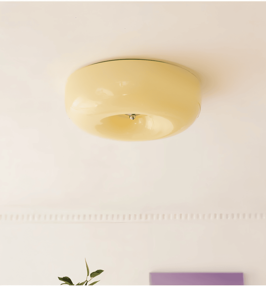 Donut Taklampa | Modern Skandinavisk Vitt Glas Pendellampa