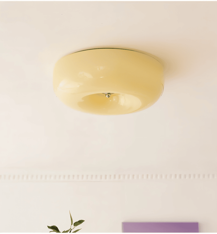 Donut Taklampa | Modern Skandinavisk Vitt Glas Pendellampa