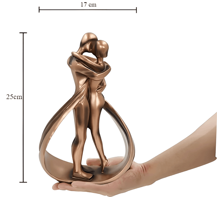 Älskande Bond Staty | Konstnärlig Skulptur - Romantisk Heminredning