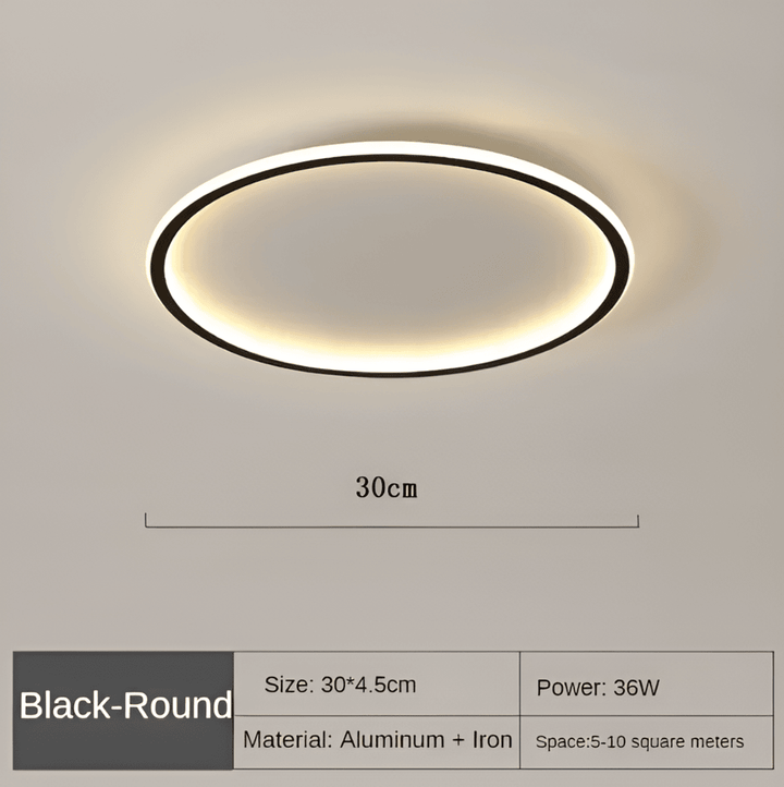 Rund Dimbar LED-Taklampa | Modern Nordisk Utformning