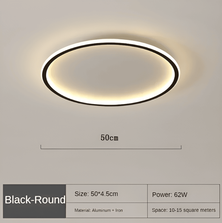 Rund Dimbar LED-Taklampa | Modern Nordisk Utformning