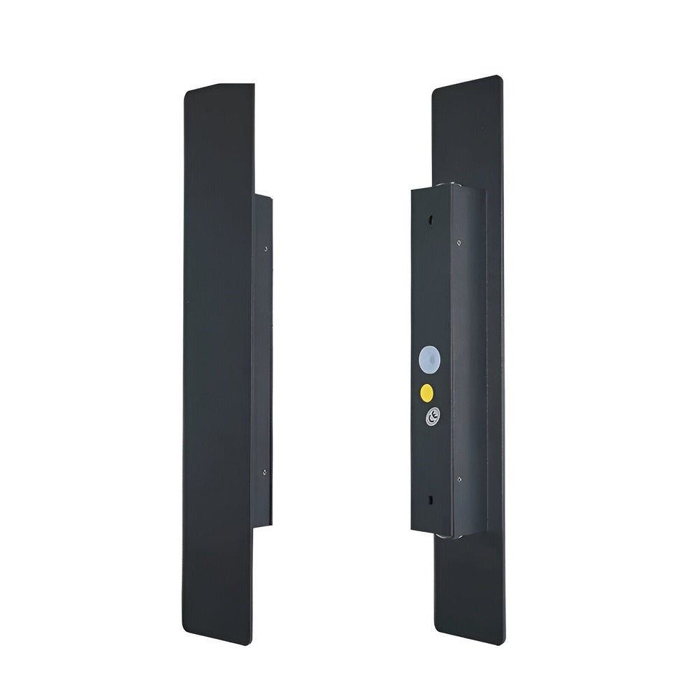 Rektangulär Svart Aluminium LED-Utomhusvägglampa