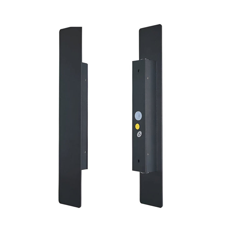 Rektangulär Svart Aluminium LED-Utomhusvägglampa