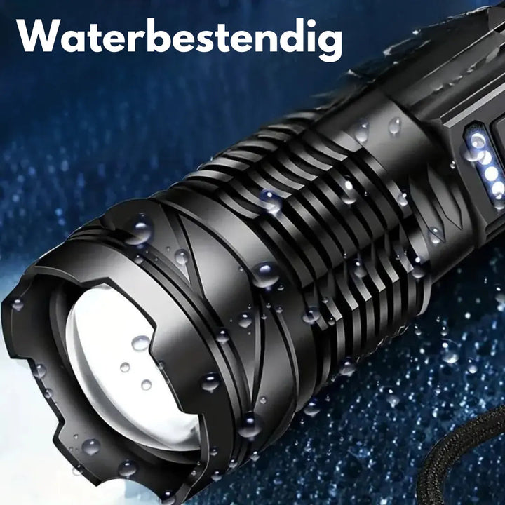 Max | Militär Ficklampa med Zoom och Vattentät Utformning