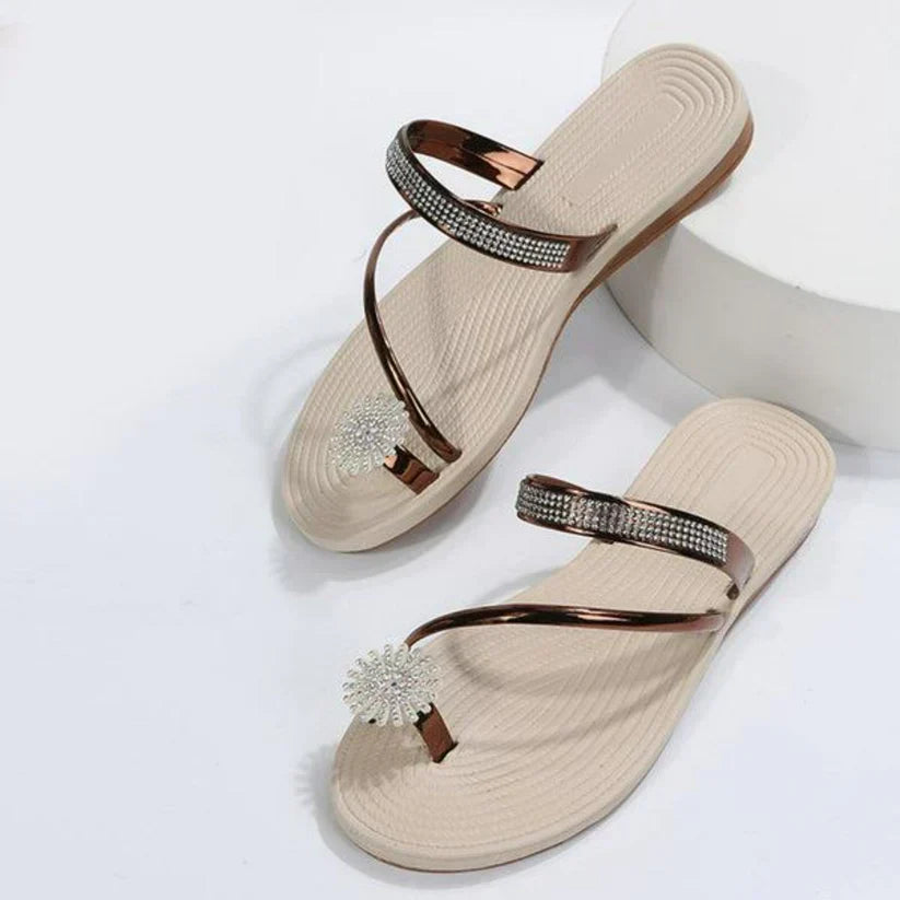 Elaria | Kvinnor Sandaler Med Snöflinga Mönster