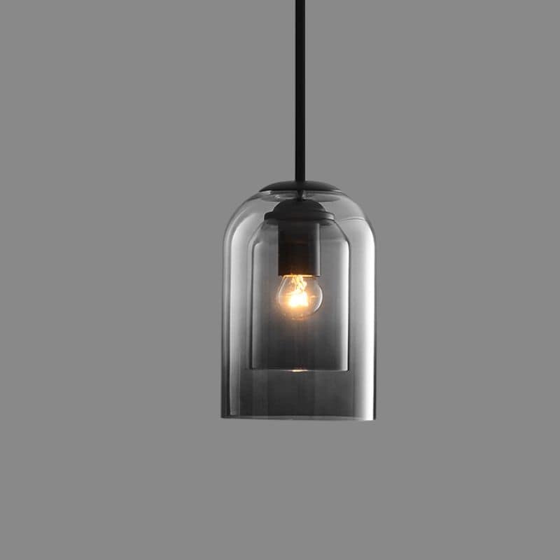 Mitt-Århundradet Hängsmycke Lampa | Dubbel Glasskärm