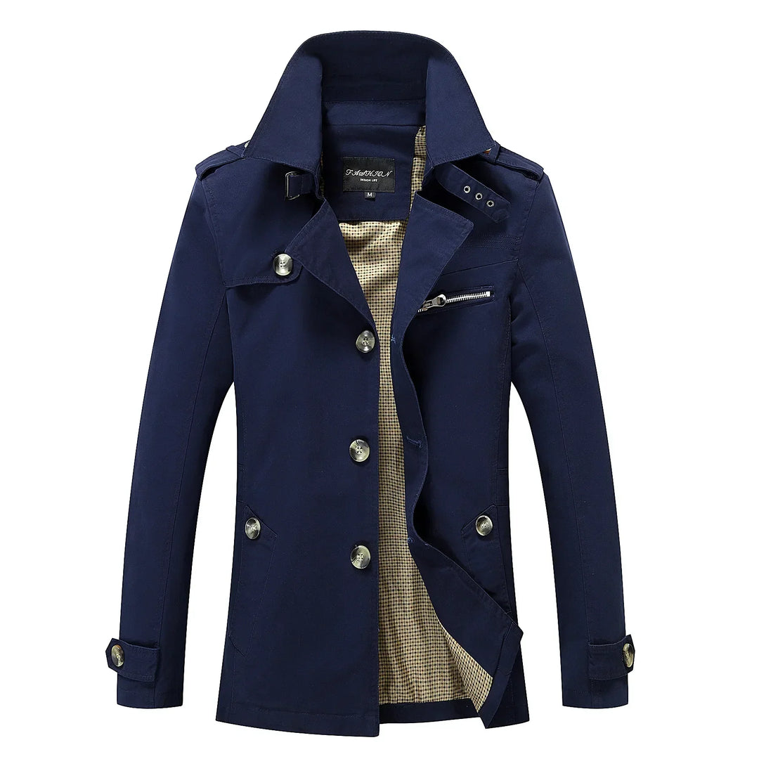 Herrar Lång Trenchcoat