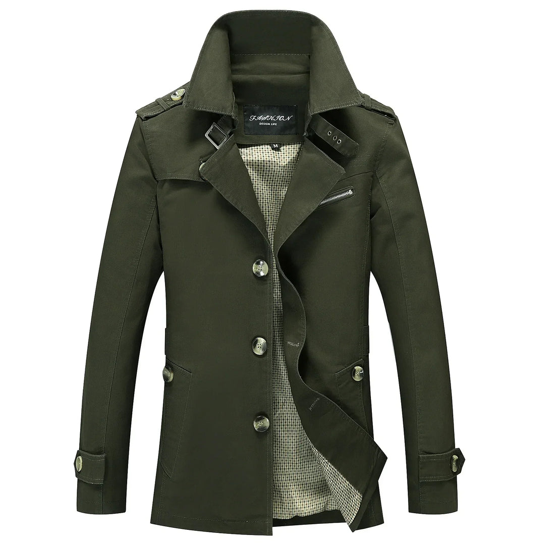 Herrar Lång Trenchcoat