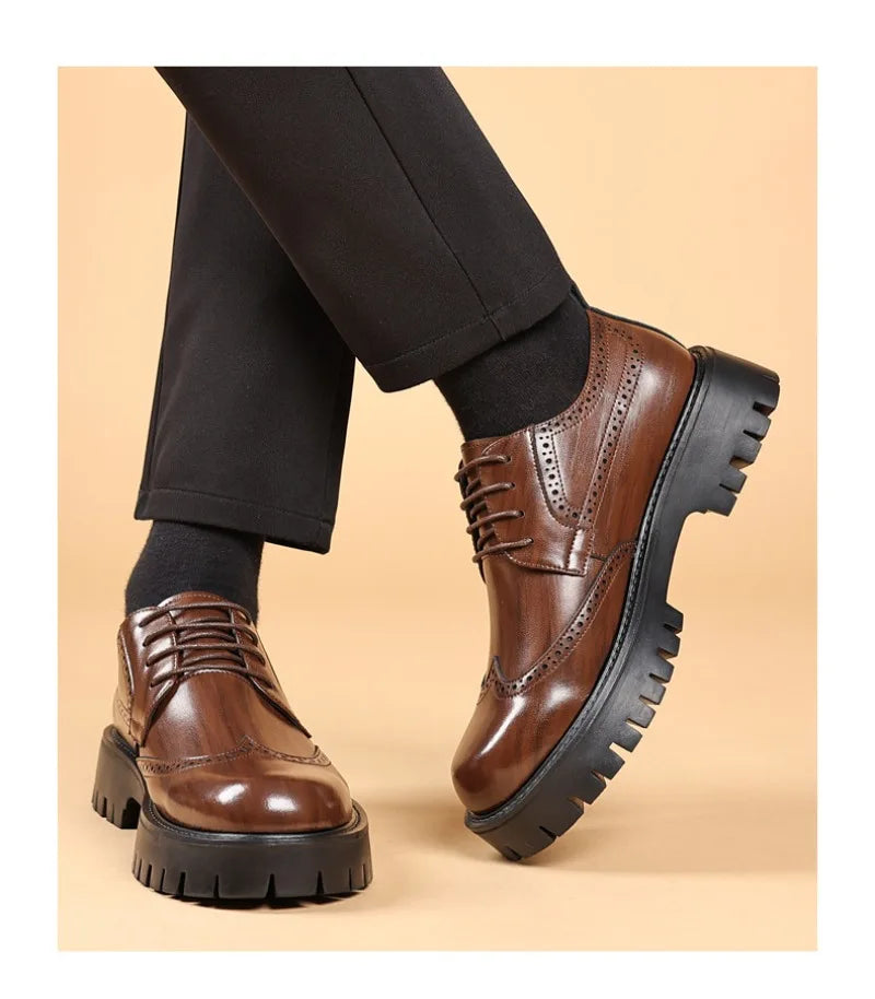 Herr Klassisk Läder Oxford Klädskor | Smarta Formell