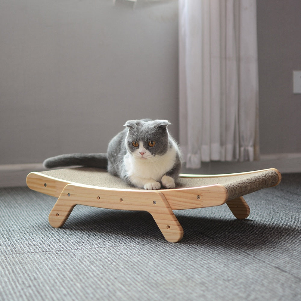 Trä Kattskrapa och Solstol