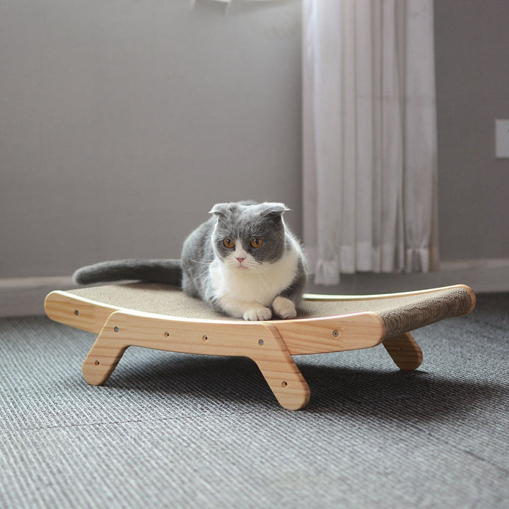 Trä Kattskrapa och Solstol