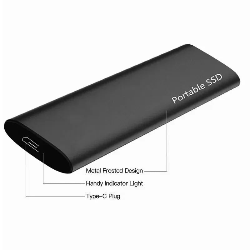 Smal 4TB USB-C Extern Hårddisk | Hög Hastighet och Pålitlig